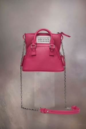 Maison Margiela 5ac Recicla Classique Baby Axelväska Dam Fuchsia Rosa | 78953-LPFU
