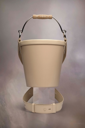 Maison Margiela Fire Bucket Medium Axelväska Dam Almond | 42956-KQGR