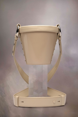 Maison Margiela Fire Bucket Mini Axelväska Dam Almond | 53920-XCQJ