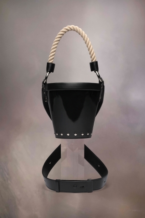 Maison Margiela Fire Bucket Small Axelväska Dam Almond | 68732-FVEZ