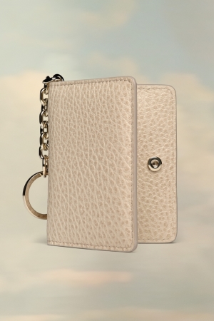 Maison Margiela Four Stitches Keyring Cardholder Plånbok Herr Vita | 08954-VTPR