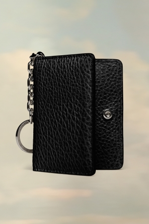 Maison Margiela Four Stitches Keyring Cardholder Plånbok Dam Vita | 80652-AHWL