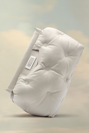 Maison Margiela Glam Slam Classique Medium Axelväska Dam Vita | 52397-NJXC
