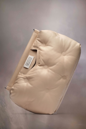 Maison Margiela Glam Slam Classique Medium Axelväska Dam Vita | 94153-OFPK
