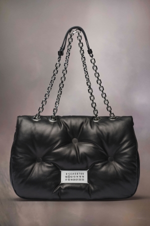 Maison Margiela Glam Slam Flap Medium Axelväska Dam Svarta | 85672-TGKE