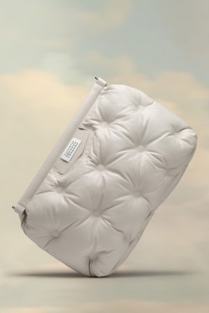 Maison Margiela Glam Slam Large Axelväska Dam Vita | 28390-OWSL
