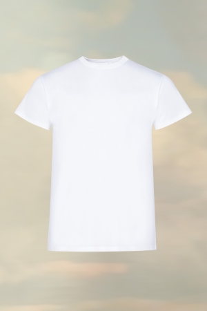 Maison Margiela Jersey T-shirt T-shirt Dam Vita | 06324-QVSK