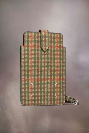 Maison Margiela Läder Phone Holder Plånbok Herr Bruna | 42593-UYGD