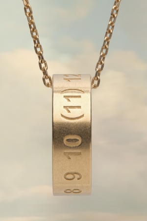 Maison Margiela Numerical Ring Necklace Smycken Dam Gula | 87692-PVLG