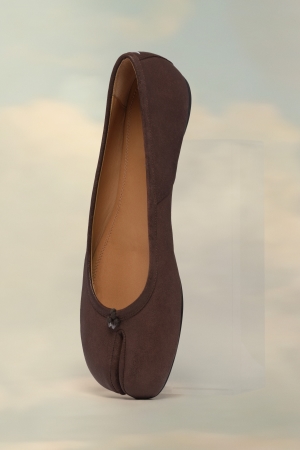 Maison Margiela Tabi Ballerina Platta Skor Dam Walnut | 78295-RBUL