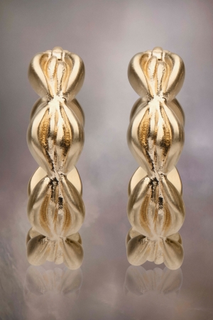 Maison Margiela Timeless Hoop Earrings Smycken Herr Gula | 65420-HTFO